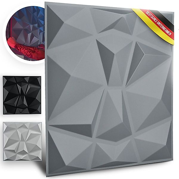 WANEELL 3D Wandpaneel Diamond, BxL: 50,00x50,00 günstig online kaufen