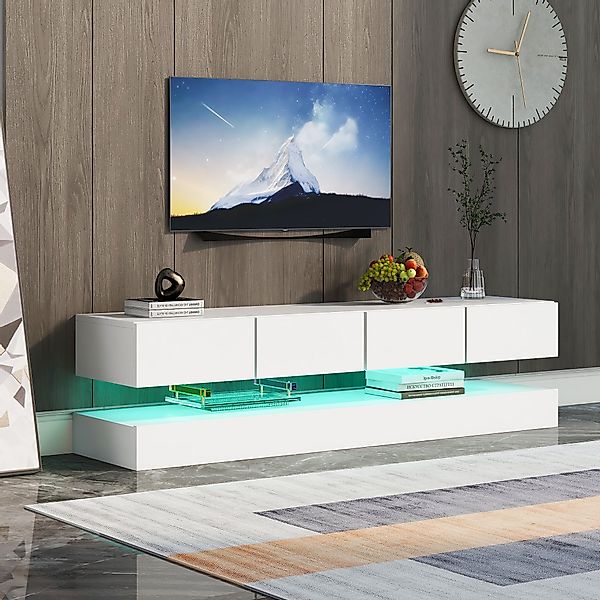 Merax Lowboard mit Sockelement, 16 Farben günstig online kaufen