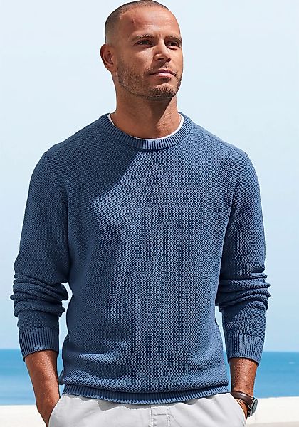 John Devin Strickpullover Pullover in modischer Strickstruktur günstig online kaufen