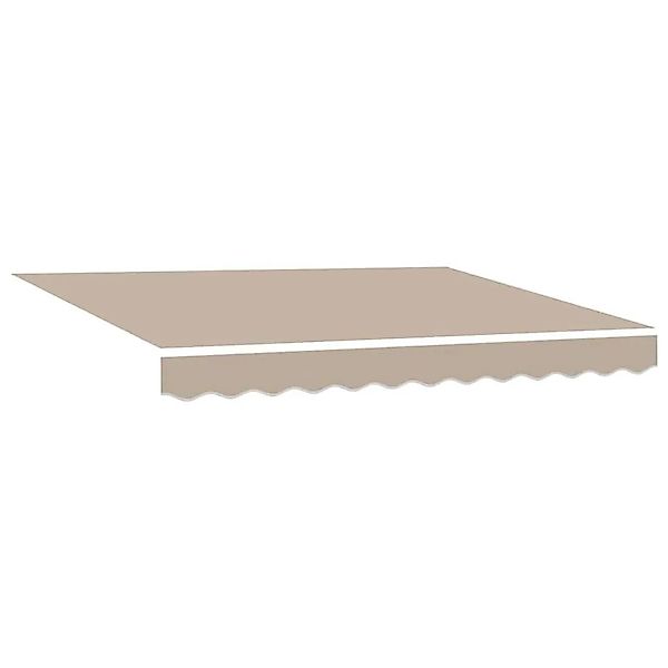 vidaXL Einziehbare Markise Beige 350 x 250 cm Stoff und Aluminium 3330345 günstig online kaufen