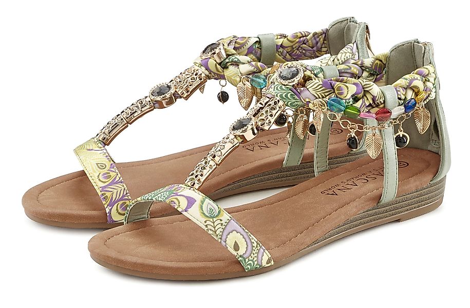 LASCANA Sommerschuh, Sandalette, Sandale mit Schmuckkettchen günstig online kaufen