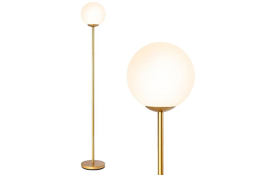 COSTWAY Stehlampe, mit Fußschalter, E27-Glühlampensockel, stabilem Metallma günstig online kaufen