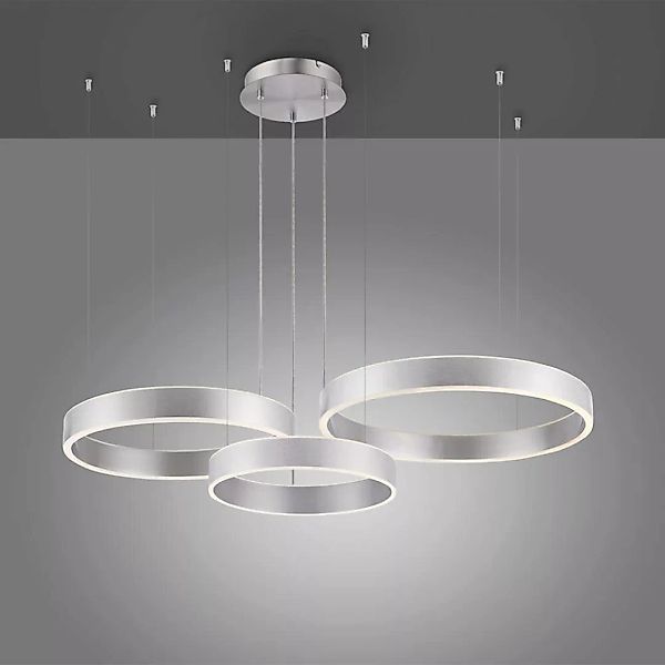 LED Pendelleuchte Sculli in Silber-matt 6x 4,7W 6480lm günstig online kaufen