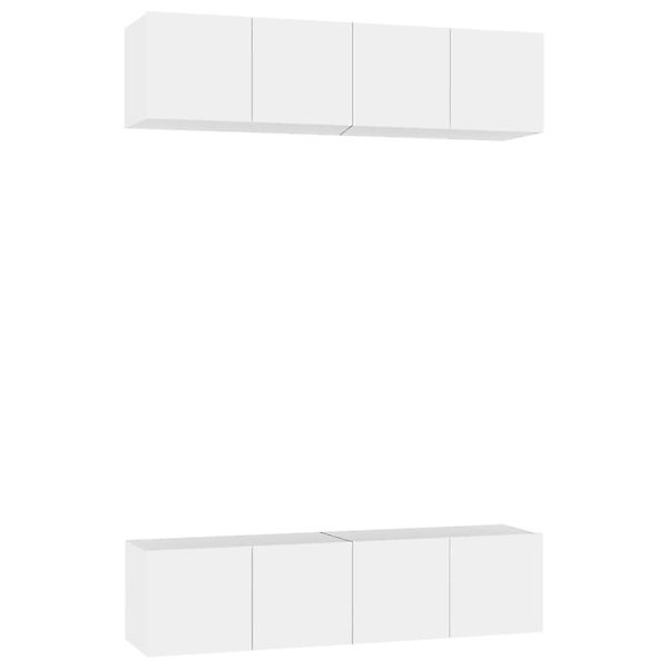 vidaXL TV-Schränke 4 Stk Weiß 60x30x30 cm Holzwerkstoff 3074450 günstig online kaufen