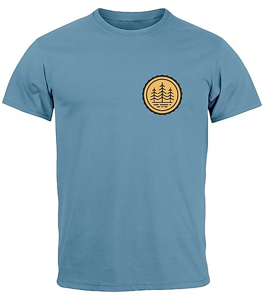 Neverless Print-Shirt Herren T-Shirt Wald Bäume günstig online kaufen