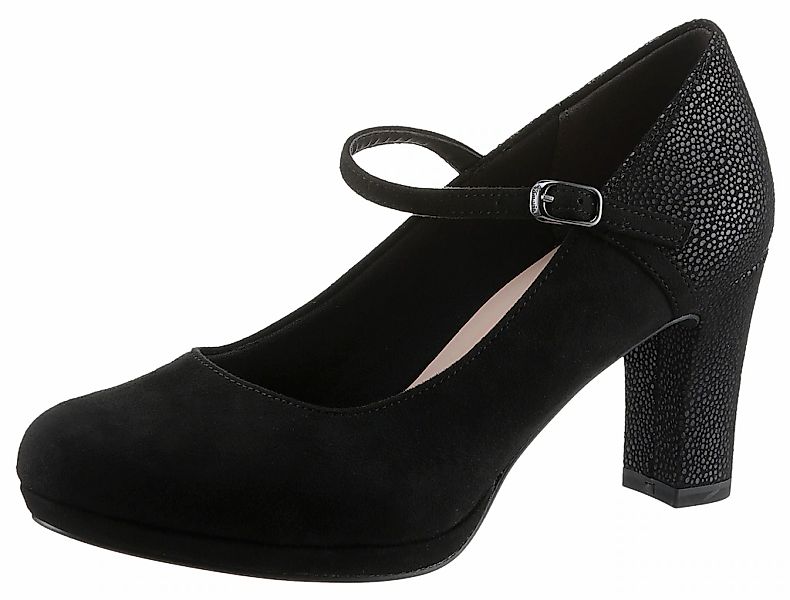 Tamaris Spangenpumps mit Metallic-Applikation an der günstig online kaufen