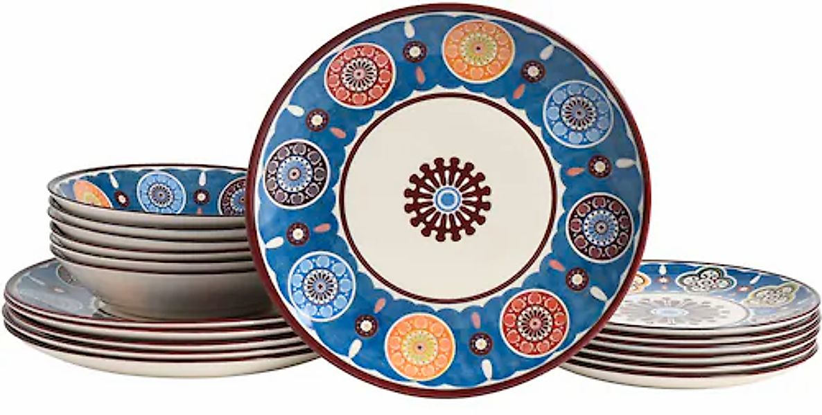 CreaTable Teller-Set »Sumaya, Tellerset 18-tlg« Mandala Motive günstig online kaufen