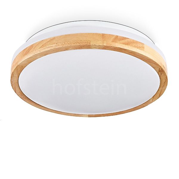 hofstein Deckenleuchte moderne Deckenlampe aus Metall/Bambus/Kunststoff günstig online kaufen