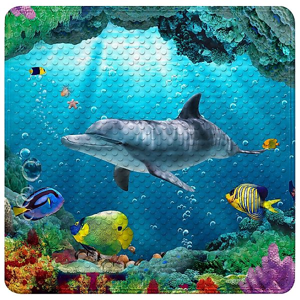Sanilo Duschmatte Delphin Korallen, rutschfeste & günstig online kaufen