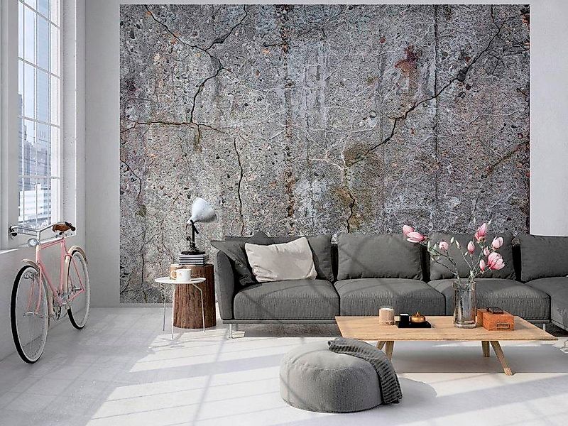 living walls Fototapete »Beton Vintage«, Steinwand Fototapete Betonoptik 3, günstig online kaufen
