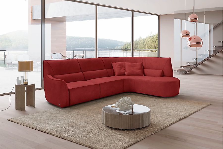Egoitaliano Ecksofa "Puffy, extravagant & edel, Retro Designsofa, hoher Sit günstig online kaufen