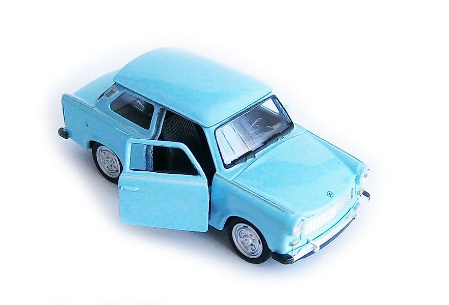 Welly Modellauto TRABANT 601 Modellauto 11,5cm Trabi Modell Auto 14 (Blau), günstig online kaufen