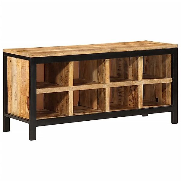 vidaXL Schuhschrank Schuhbank 110x35x51 cm Raues Massivholz Mango günstig online kaufen