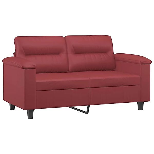 vidaXL 2-Sitzer-Sofa Weinrot 120 cm Kunstleder 359581 günstig online kaufen