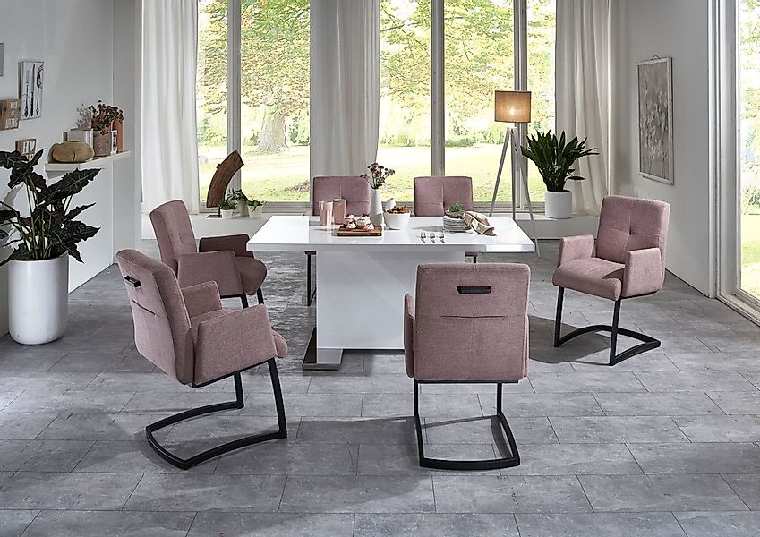 exxpo - sofa fashion Freischwinger "Affogato mit komfortablen Armlehnen", S günstig online kaufen