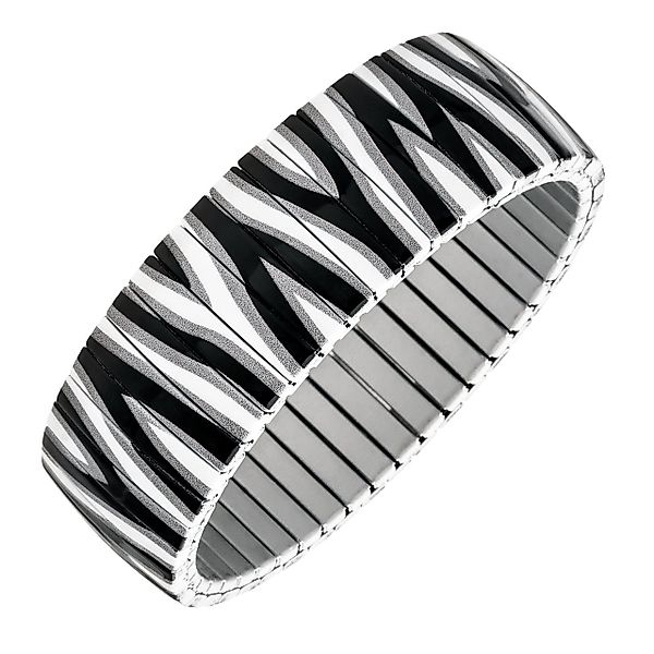 MAGNETIX WELLNESS Edelstahlarmband Flexi-Magnetarmband im Zebra-Design günstig online kaufen