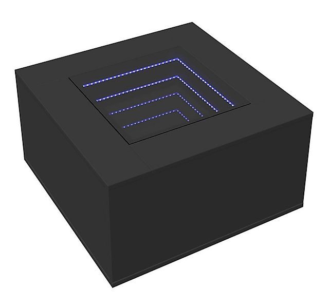 vidaXL Couchtisch LED-Couchtisch Schwarz 60x60x40 cm Holzwerkstoff (1-St) günstig online kaufen