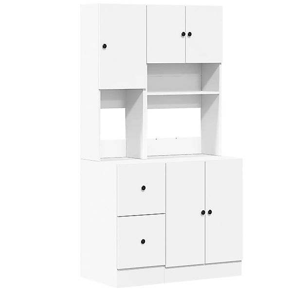 vidaXL Küchenschrank Weiß 95x50x180 cm Holzwerkstoff 3276532 günstig online kaufen