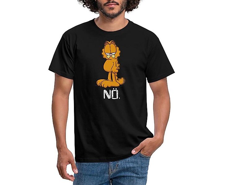 Spreadshirt T-Shirt Garfield Nö Nein Kein Bock Lustig Männer T-Shirt (1-tlg günstig online kaufen
