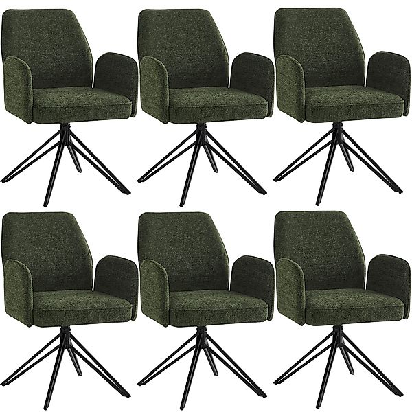 Flieks Esszimmerstuhl 360° drehbar (Set, 6 günstig online kaufen