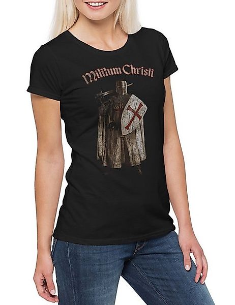 Urban Backwoods Print-Shirt Templar III Damen T-Shirt Cross Templerkreuz Kn günstig online kaufen