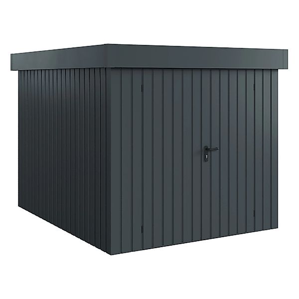 Hörmann EcoStar Gerätehaus Euroline Flachdach 2-flg 237 x 278 cm Anthrazitg günstig online kaufen
