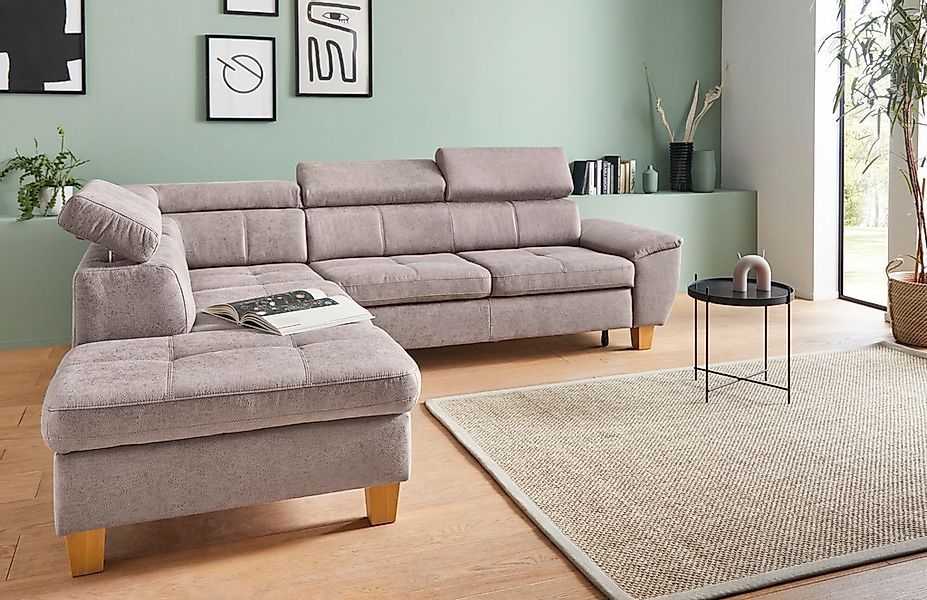 exxpo - sofa fashion Ecksofa "Enya, aufwendige Detailverarbeitung, hoher Si günstig online kaufen