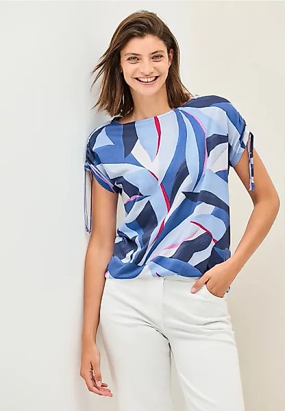 Print-Shirt mit Raffung günstig online kaufen