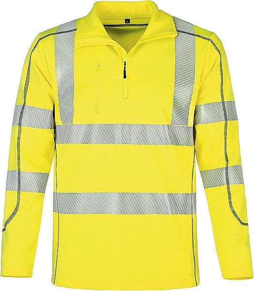 vizwell Funktionsshirt Warnschutz Coolpass-Fleece Arbeitsshirt leuchtorange günstig online kaufen