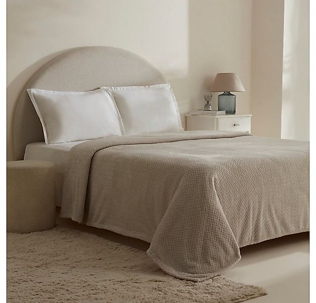 Karaca Tagesdecke Karaca Leaves Graue Doppelbettdecke Bettdecke Tagesdecke günstig online kaufen