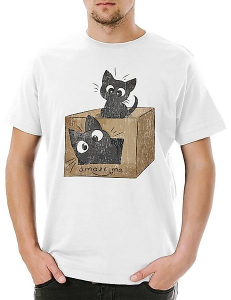 Urban Backwoods Print-Shirt Urban Backwoods Amaze Me Cats Herren T-Shirt We günstig online kaufen