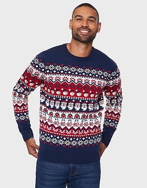 Threadbare Rundhalspullover Ho-Ho Wrap (1-tlg) mit toller Musterung günstig online kaufen