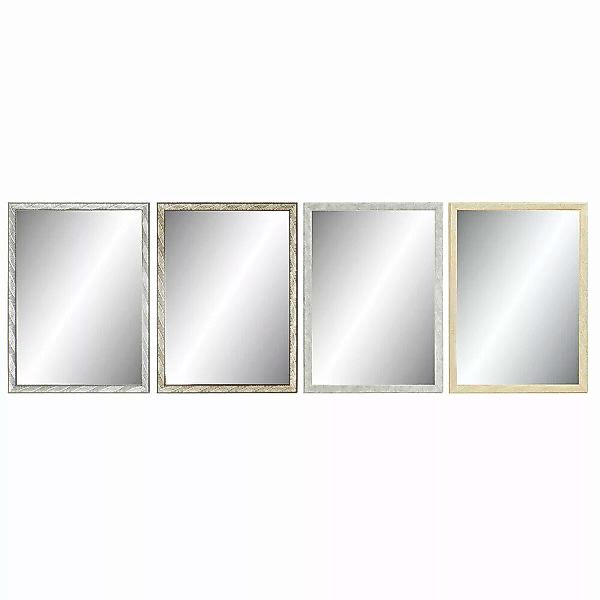 Wandspiegel Dkd Home Decor Kristall Natürlich Grau Braun Dunkelgrau Ps 4 St günstig online kaufen