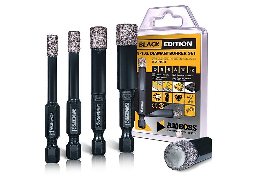Amboss Werkzeuge Diamanttrockenbohrer Amboss Black - Diamant Bohrer für Fli günstig online kaufen