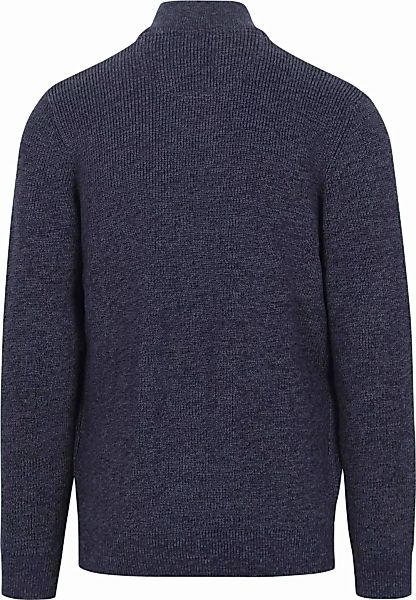 Casa Moda Half Zip Sweater Blauw - Größe M günstig online kaufen
