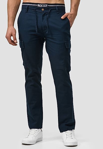 Indicode Leinenhose Leonardo mit aufgesetzten Taschen günstig online kaufen