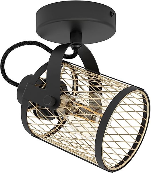 EGLO Deckenspot »DELLOW Spotlampe - Stahl - E27 - 1X40W - IP20« E27 1 Stk. günstig online kaufen