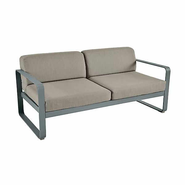 Bellevie Lounge-Sofa 2-Sitzer 26 Gewittergrau B8 Taupegrau günstig online kaufen