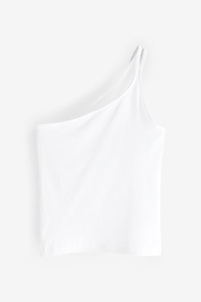 Next Shirttop Geripptes One-Shoulder-Top mit doppeltem günstig online kaufen