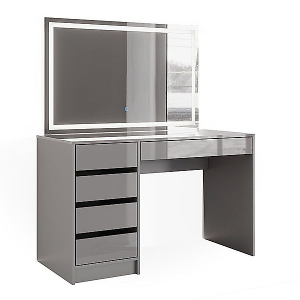 Vicco Schminktisch Sherry, Grau, 120 cm günstig online kaufen