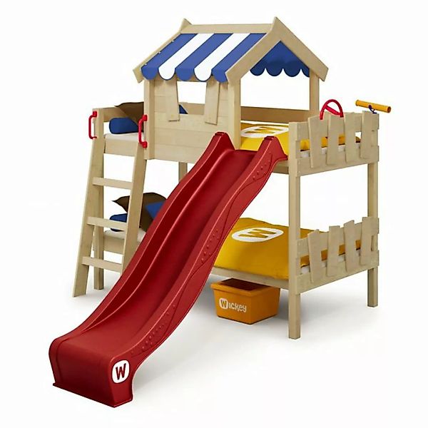 Wickey Kinderbett Crazy Circus - Spielbett mit Rutsche, Etagenbett - 90 x 2 günstig online kaufen