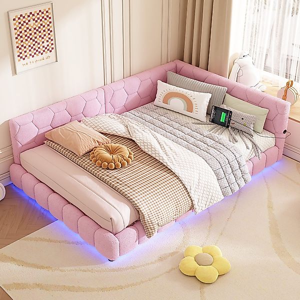 STILVORA Schlafsofa Tagesbett 140×200cm Polsterbett Kinderbett günstig online kaufen