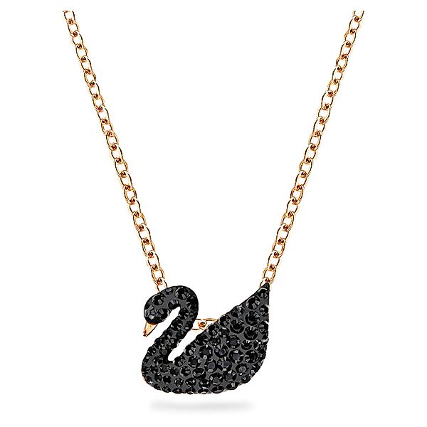Swarovski Charm-Kette Swan Anhänger Schwan, Schwarz, günstig online kaufen