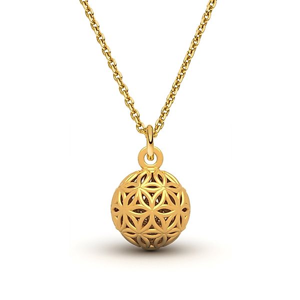 SCHOSCHON Charm-Kette Blume des Lebens Kugelanhänger günstig online kaufen