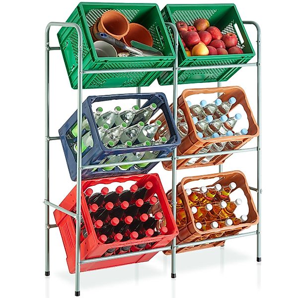 tectake Küchenregal Getränkekistenregal, Set 1-tlg., aus günstig online kaufen