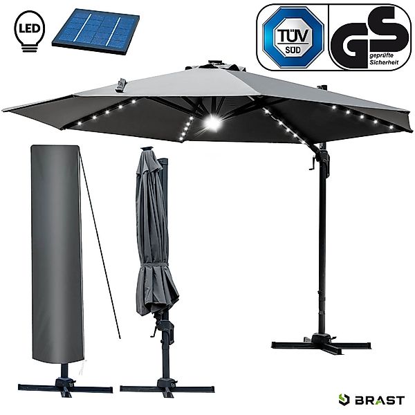 BRAST Sonnenschirm Alu Ampelschirm Ø300cm inkl. günstig online kaufen