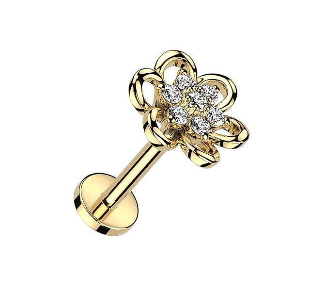 Taffstyle Piercing-Set Heliy Tragus Knorpel Labret Piercing Stecker Kristal günstig online kaufen