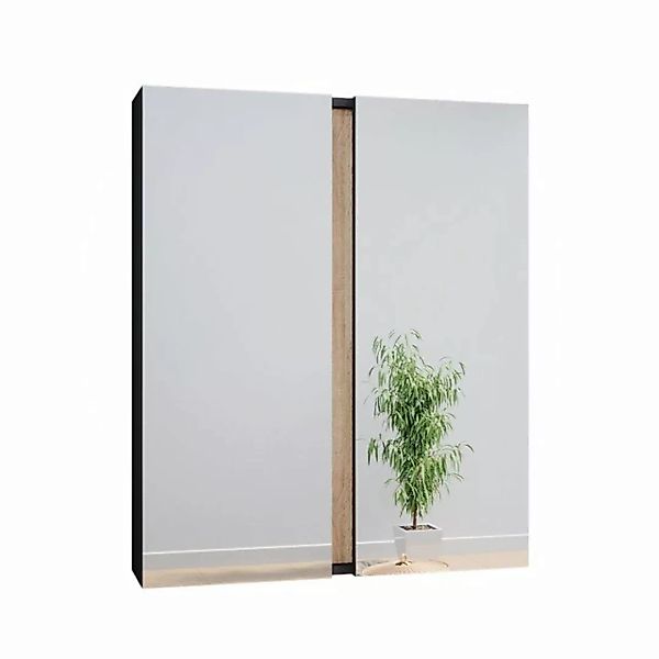 Vicco Badezimmerspiegelschrank Badspiegel GLORIA Anthrazit/Sonoma günstig online kaufen