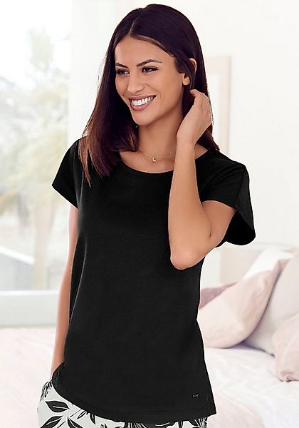 LASCANA Pyjamaoberteil 1-teilig, in Unifarben günstig online kaufen