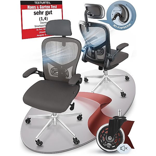 CLOUVOU Bürostuhl SmartSeat, Schreibtischstuhl, ergonomisch, Chefsessel, günstig online kaufen